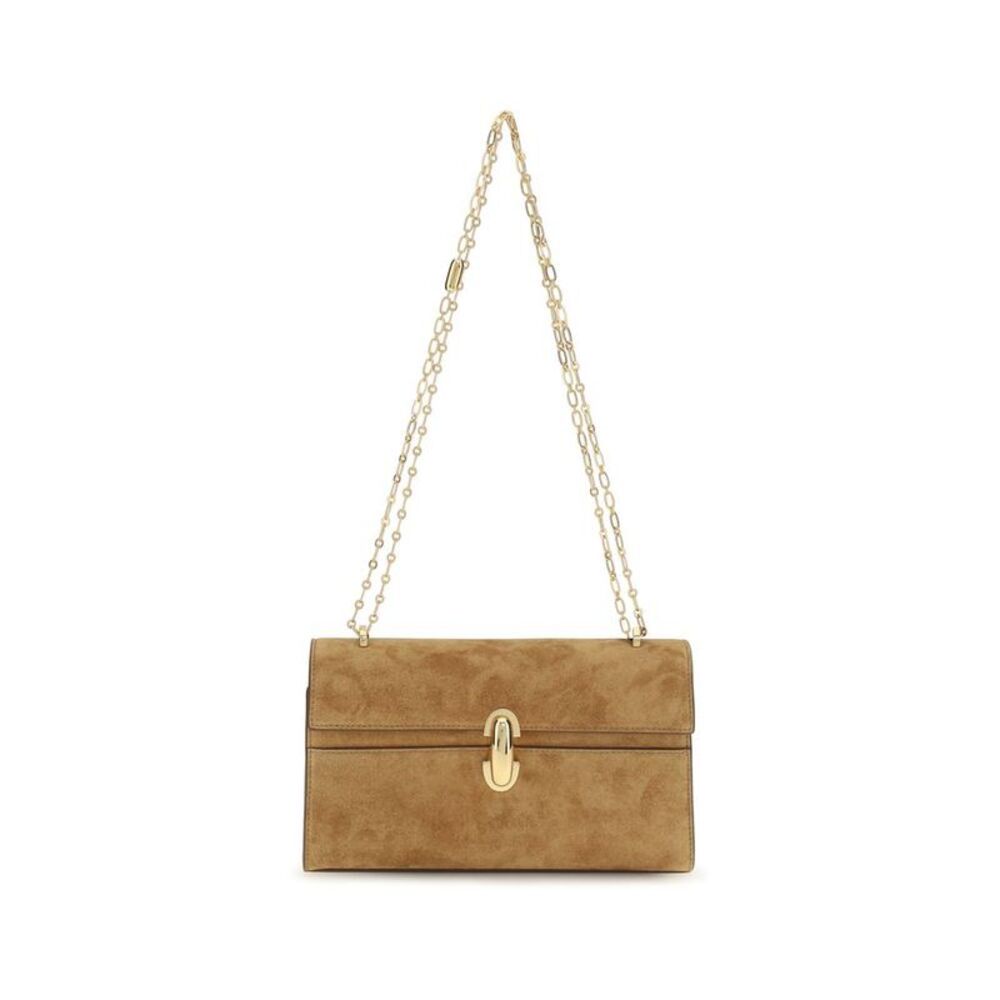 Savette Brown Calf Leather Bos Taurus Clutch Women's Bag